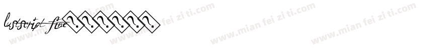 LustScript Fine字体转换